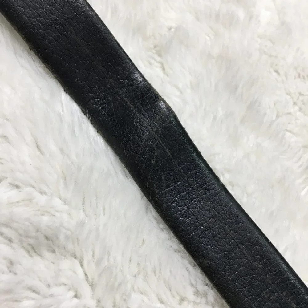 Dior Vintage Women’s Black Leather Belt Size 38